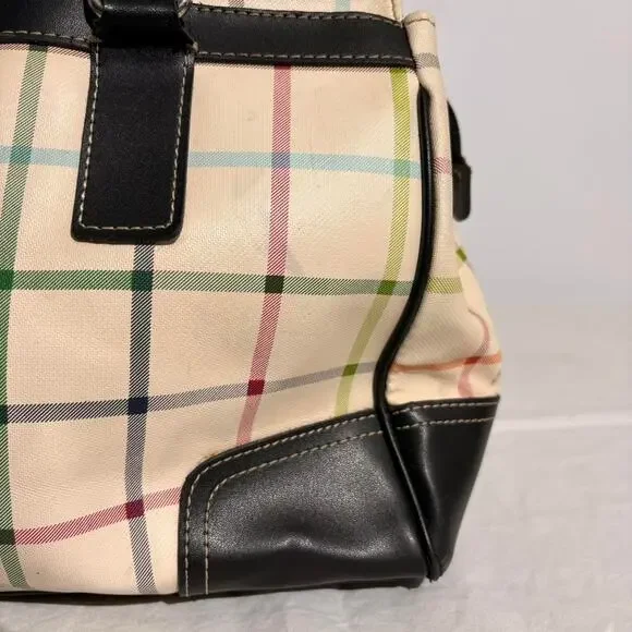 Coach Peyton Tattersall Plaid Shoulder Bag - Cream - Picture 5 of 8